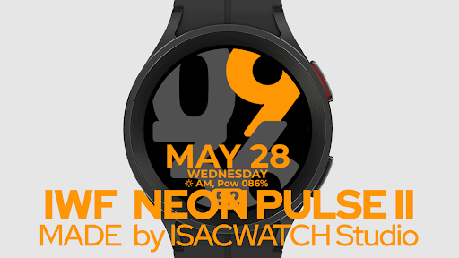IWF Neon Pulse II watchface screenshot 0