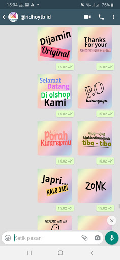 Stiker WA Kata-kata Lucu Keren For WAStickerApps