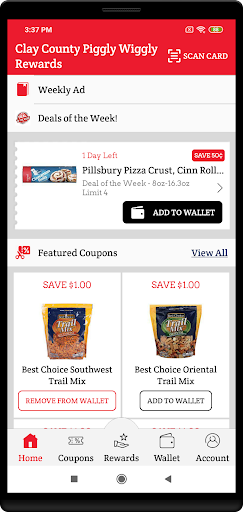 Android application Clay County PW Rewards screenshort