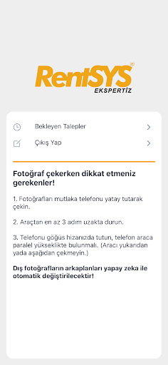 RentSYS Ekspertiz Screen 3