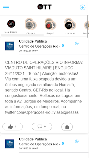 Android application OTT 360 - Onde Tem Tiroteio screenshort