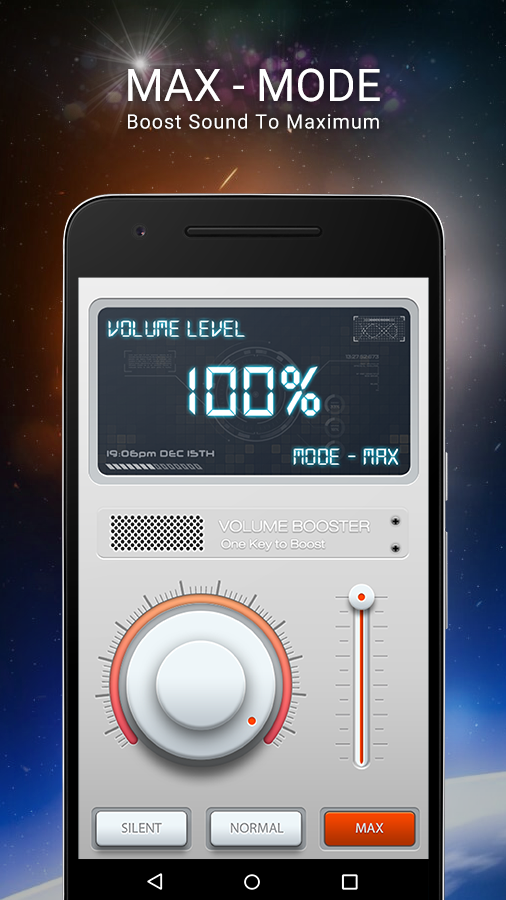 Android application Volume Booster Pro screenshort