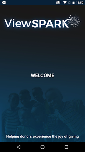 Android application ViewSpark Fundraising screenshort