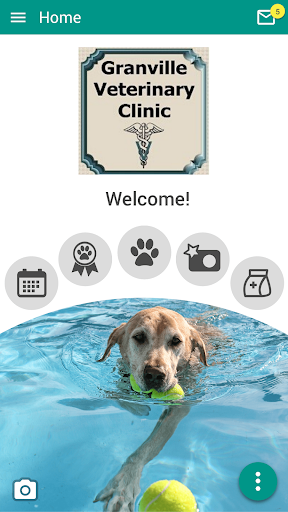 Android application Granville Vet screenshort