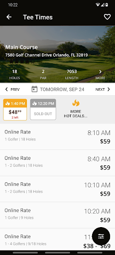 Android application Country Lake Golf Club screenshort