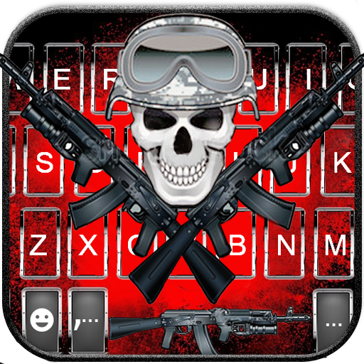 Armed Skull Keyboard Theme logo