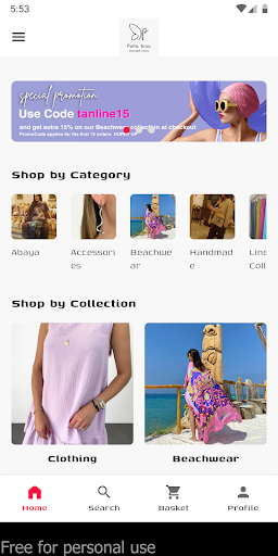 Android application Polla's Store screenshort