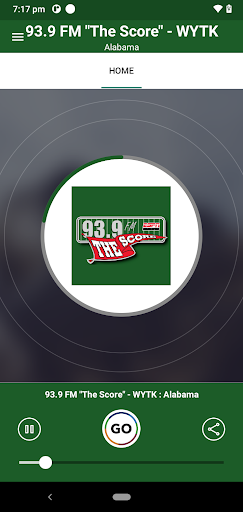 Android application 93.9 FM The Score screenshort