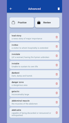 Eduza: English Dictionary Screen 2