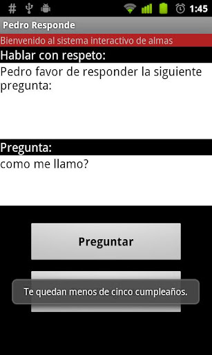 Pedro Responde Screen 3