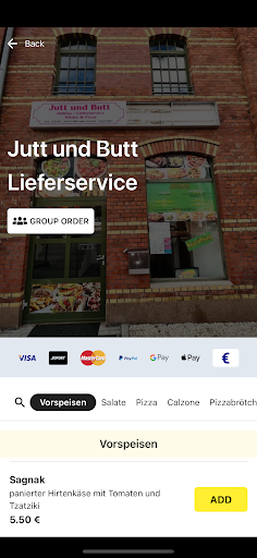 Jutt und Butt Lieferservice Screen 2