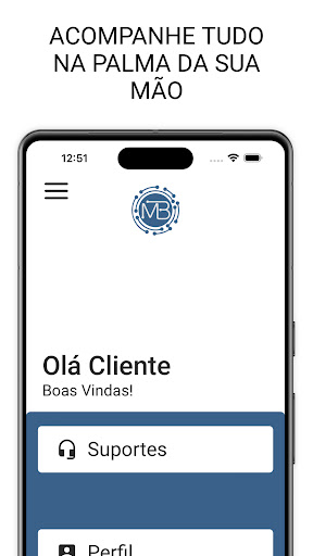 Android application MB Serviços screenshort