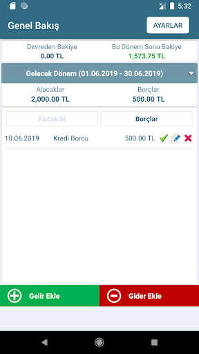 Hesap Kitap - Gelir ve Gider screenshot 3