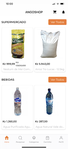 Android application ANGOSHOP screenshort