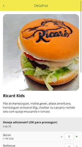 Ricaré Burger Screen 3