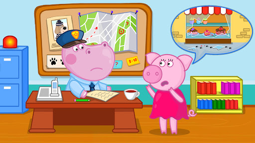 Android application Detective Hippo: Police game screenshort