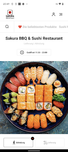 Android application Sakura BBQ Sushi Restaurant screenshort