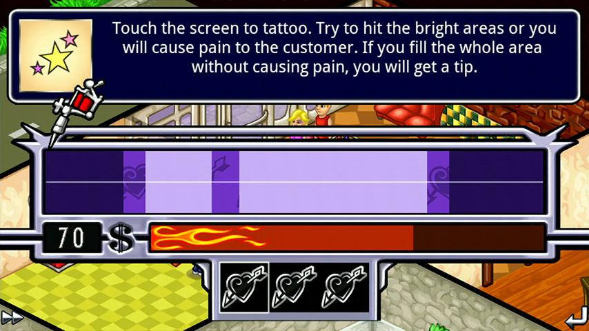 Android application Tattoo Tycoon screenshort
