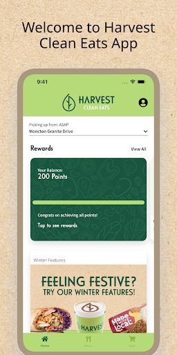 Android application HARVEST Clean Eats screenshort
