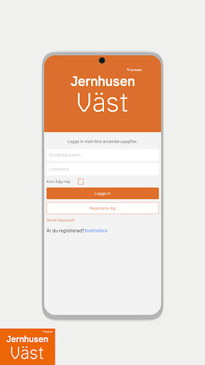 Android application Jernhusen Väst screenshort