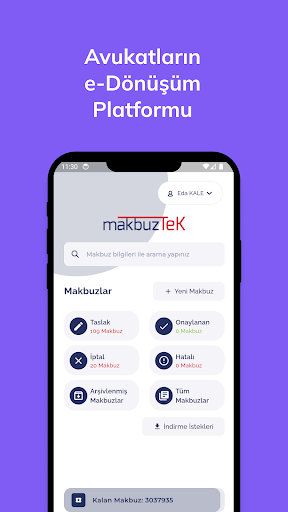 Android application MakbuzTek Mobil screenshort