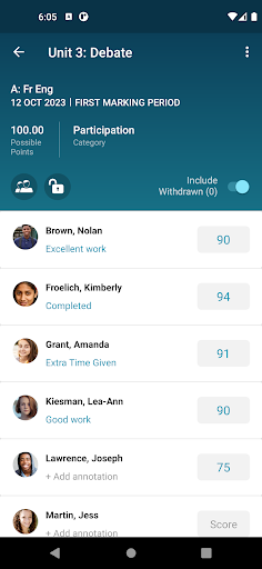 TeacherPlus for Phones Screen 3