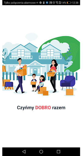 Android application Darczyńca screenshort