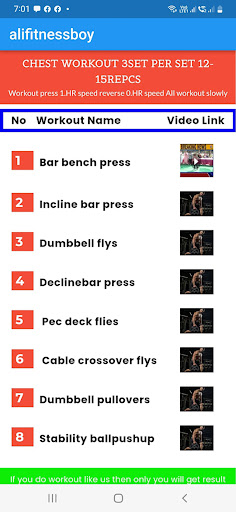 Android application Ali Fitness Boy screenshort