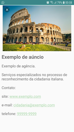 Android application Italian Citizenship screenshort