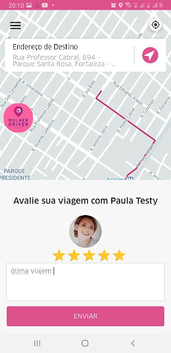 Mulher Driver Passageiro Screen 2