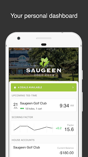 Android application Saugeen Golf screenshort
