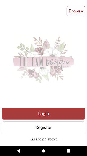 Android application The Fam Boutique screenshort