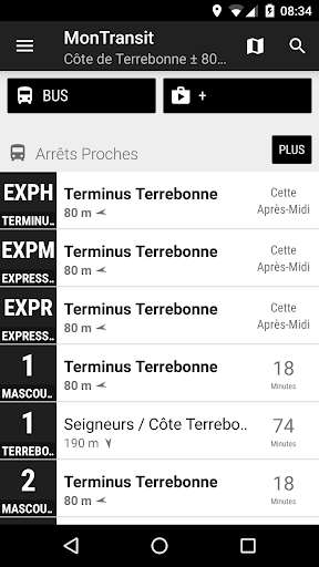 Aperçu de l'application