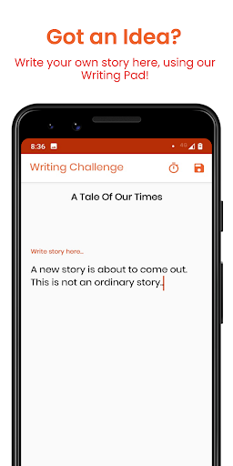 Screenshot of Writing Challenge - Writing Pr