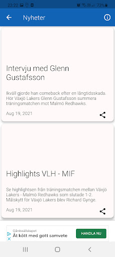 Följ Växjö Lakers Screen 3