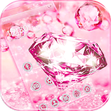 Diamond Sparkle Pink Theme icon