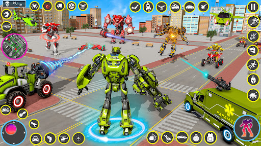 Army Ambulance Dog Robot Games screenshots 2