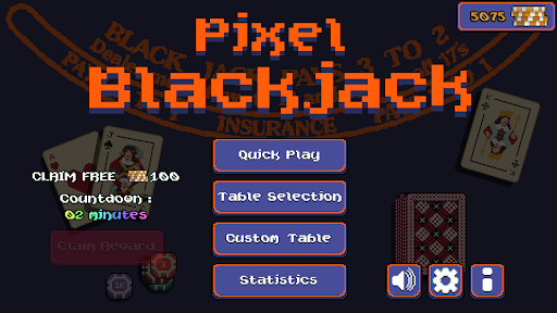 Pixel Blackjack screenshot 1