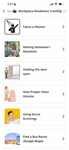 Android application avail® by CentralReach screenshort
