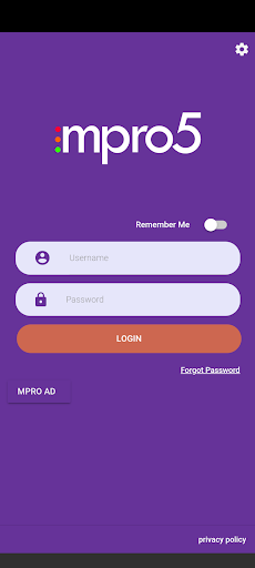 Android application mpro5 screenshort