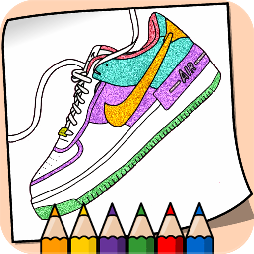 Glitter Sneakers Coloring Book logo