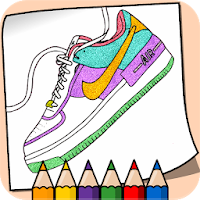 Glitter Sneakers Coloring Book