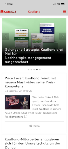 Android application Kaufland Connect screenshort