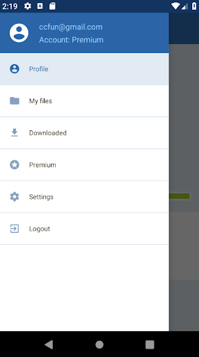 Alfafile.net File Manager Screen 2