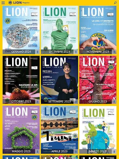 Android application La Rivista LION Italiani screenshort
