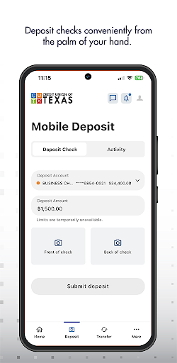 CUTX Business Banking Screen 3