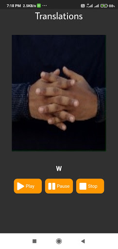 Indian Sign Language translato Screen 3