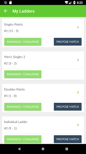 TennisRungs Screen 2