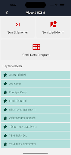 Android application Berceste Akademi screenshort