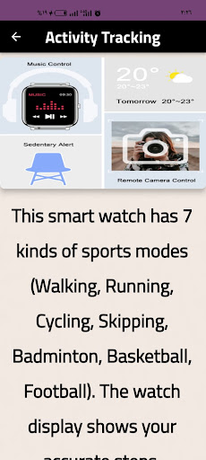Android application KALINCO Smart Watch guide screenshort